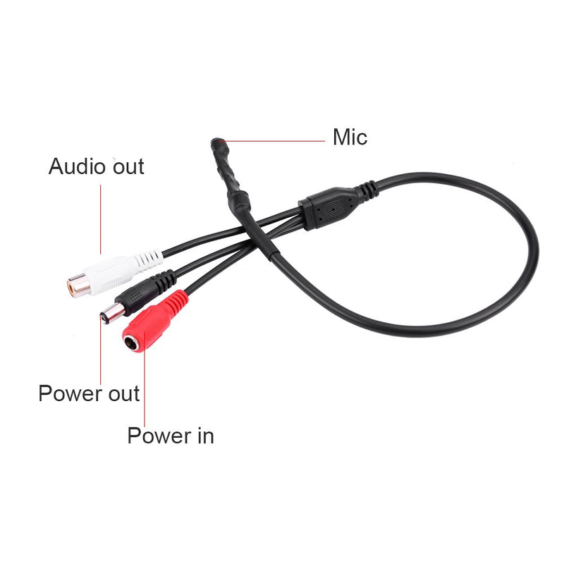 Low Noise Mini Microphone High Sensitive Pickup Audio Mic for CCTV Security Camera DVR Sound
