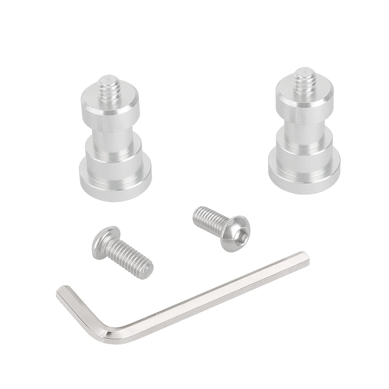 [AUSTRALIA] - CAMVATE 1/4"-20 Male to M6 Female Thread Screw Adapter for Wall Mount Support Accessories (2 Pieces) - 2978 