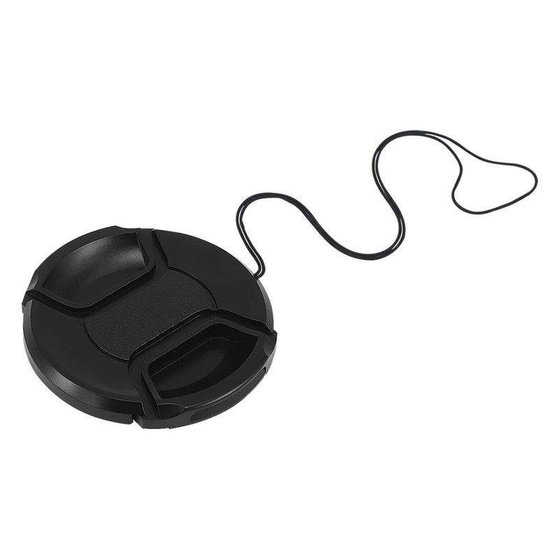 Haoge 67mm Center Pinch Snap On Front Lens Cap Cover with Cap Keeper for Canon Nikon Sony Fujifilm Sigma Tamron and Other 67mm Filter Thread Lens