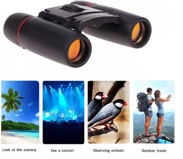 [AUSTRALIA] - 30x60 Binoculars for Adults Compact, Mini Binoculars for Adults Kids Bird Watching Hiking Wildlife Hunting Portable Pocket Size Fogproof Waterproof Binoculars Telescope for Travelling 