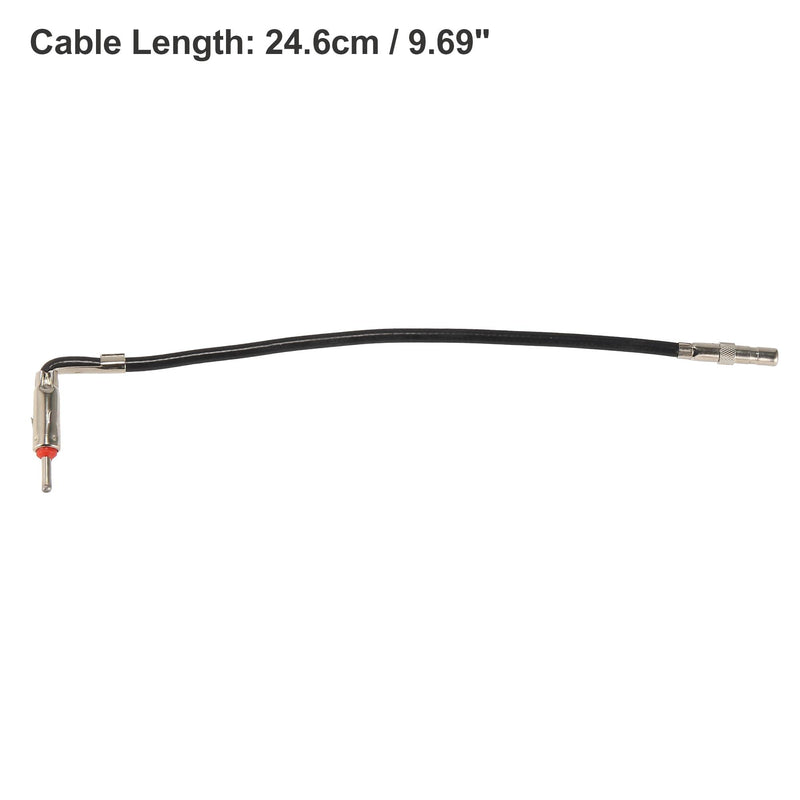 [AUSTRALIA] - X AUTOHAUX Car Radio Antenna 1 Male to 1 Female Adapter Right Angle Plug Cable Stereo Audio for Chrysler for Dodge for Ford for GM for Jeep 40-CR10 