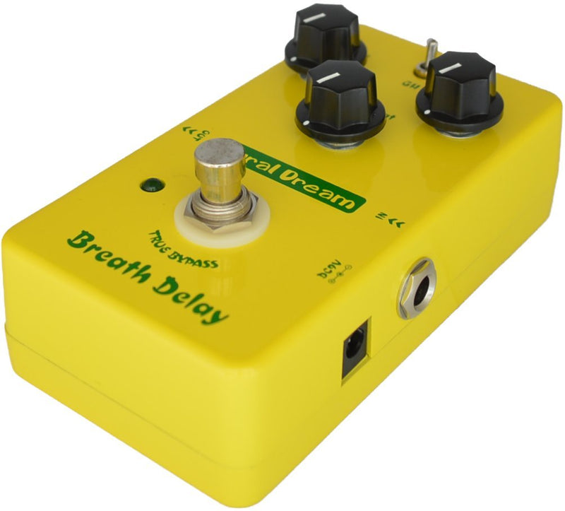 Aural Dream Breath Delay Guitar Effect Pedal includes Classical Atmosphere Delay and Oscillatory psychedelic delay for Post rock with 600ms delay time,True Bypass.