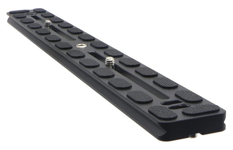 HITHUT PU-350 350mm Universal Long Quick Release Plate Dual Dovetail Slide Rail with D-Ring Screw for Ball Head Tripod Mount DSLR Camera Arca Swiss Compatible