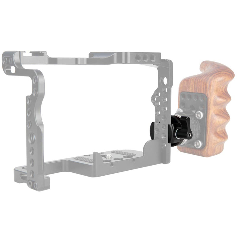 NICEYRIG NATO Clamp to Rosette Mount Adapter (M6 Thread Diameter 31.8mm) Applicable for ARRI Wooden Handgrip, Quick Release and Lock