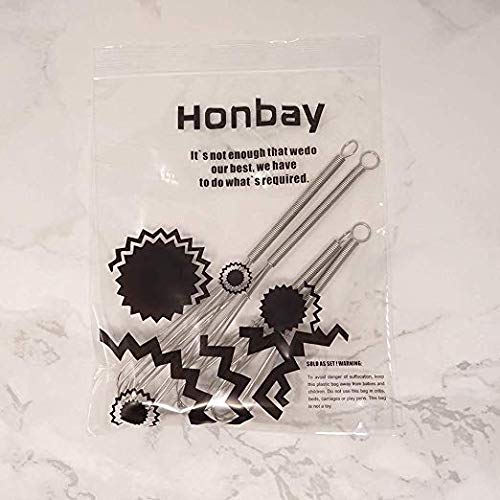 HONBAY Mini Wire Kitchen Whisks-Each of 2PCS 5 Inches and 7 Inches