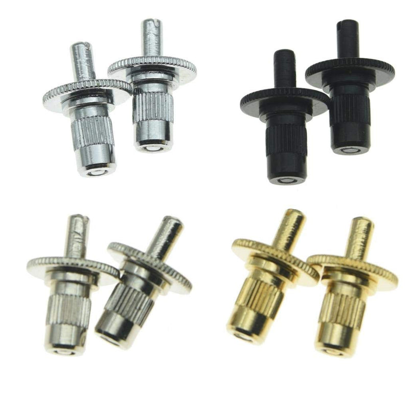 KAISH Set of 2 Nashville Style Guitar Tune-o-matic Bridge Posts Guitar Bridge Studs Bridge Post with Anchors for Gibson Nickel