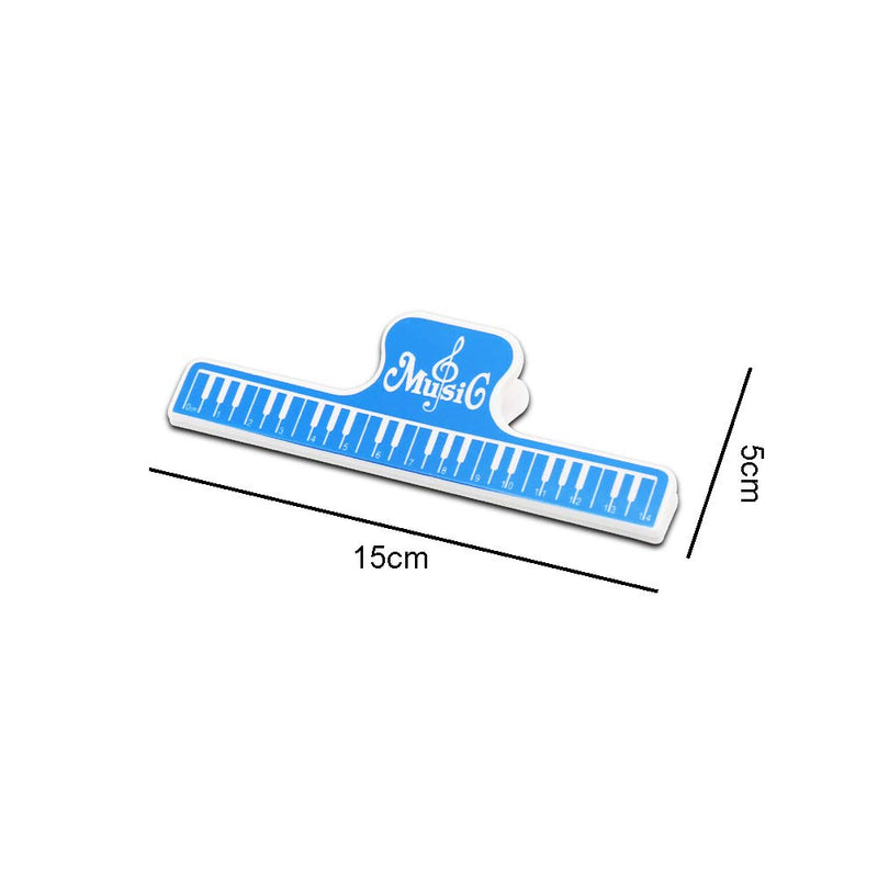 [AUSTRALIA] - 4 Pieces Music Sheet Clip Music Book Clip Music Page Holder Music Book Note Clip Music Book Page Holder Piano Clip Holder for Sheet Music Stands, Multicolor 