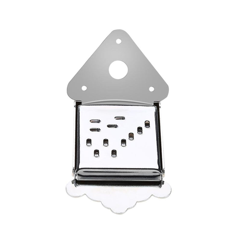 Fafeims Mandolin Tailpiece Gold Mandolin Guitar Tailpiece Guitar Tailpiece with Screw Instrument Replacement Accessory Silver