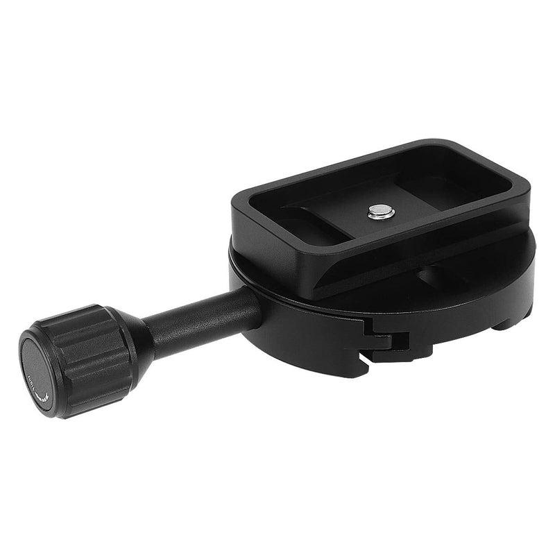 Haoge CP-64 Quick Release Clamp with RC4 / 400PL Base Adapter Convertor for Manfrotto RC4 System to Arca-Swiss Compatible, Fit 400PL / 405/410 / RC4 Adapter for Manfrotto RC4 Head 01