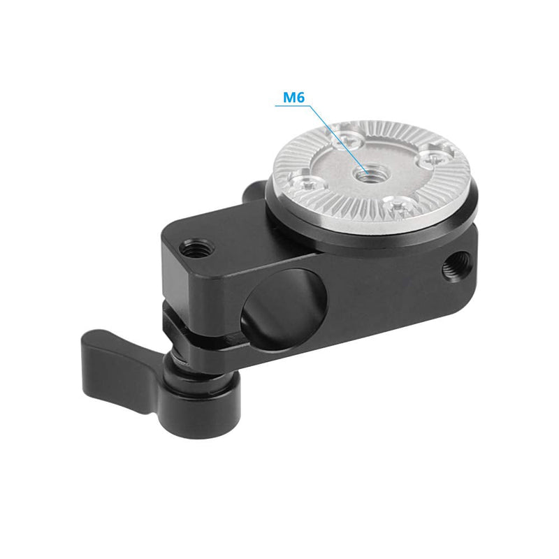 [AUSTRALIA] - CAMVATE M6 Thread Rosette Mount with 15mm Micro Rod + 15mm Double-Port Rod Clamp Vertical Type 