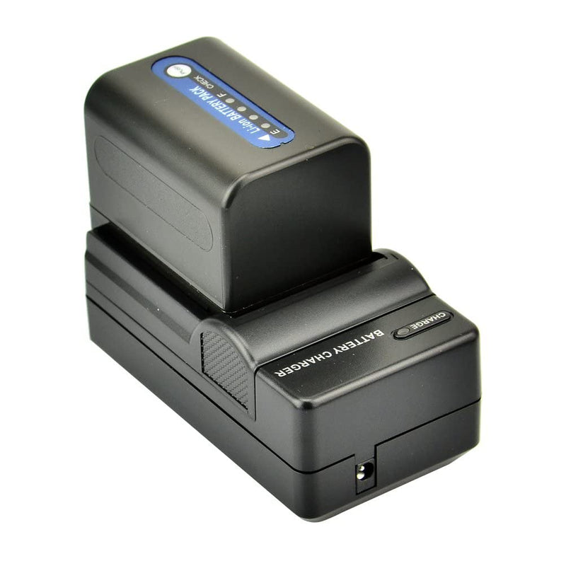 [AUSTRALIA] - DSTE Replacement for NP-QM71D Battery + DC01 Travel and Car Charger Adapter Compatible Sony CCD-TRV338 350 608 DCR-DVD300 301 DCR-PC115 120 DCR-TRV6 Camera as NP-FM55H NP-FM70 NP-FM90 NP-QM91 