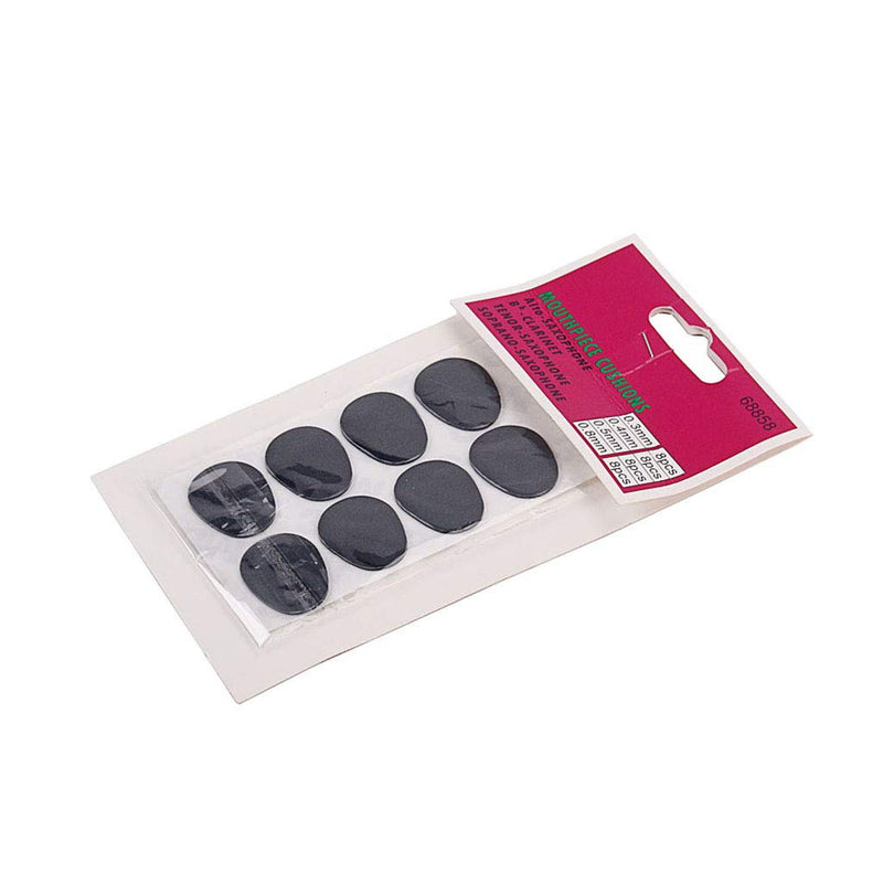 Alnicov 8pcs Alto/Tenor Sax Mouthpiece Patches 0.8mm Pads Cushions Black