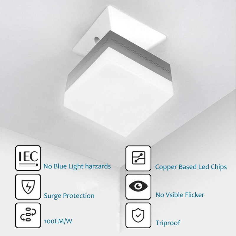 No Flicker Eye-Caring 40W LED Bulbs,Square LED Garage Light Bulbs,Screw in Ceiling Light Fixture,4000LM 3000K with E26 E27 Base for Photo Video Studio, softbox, Basement,Home Indoor Outdoor Lighting 40W 3000K Warm White