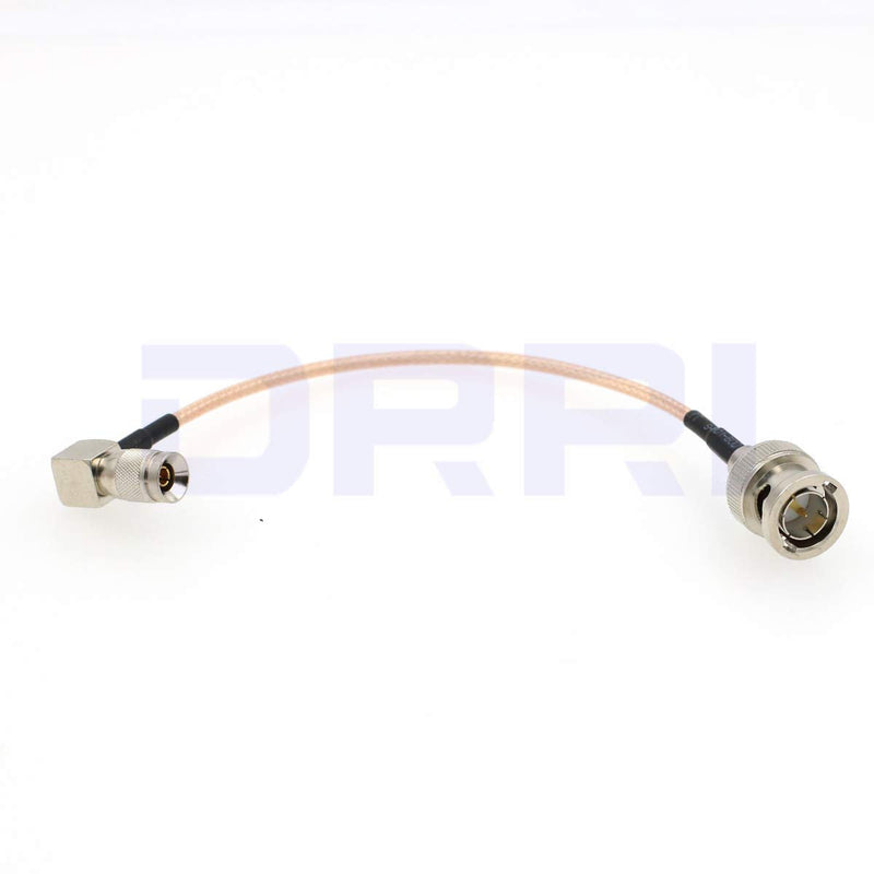 DRRI 75 ohm RG179 HD SDI Coaxial Cable DIN 1.0/2.3 to BNC Male for Blackmagic Video Assist/SSD Shuttle/BMD Devices (15CM)