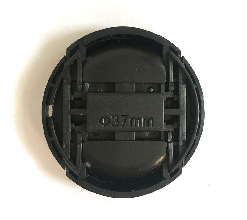 Fire-Rock 37mm Snap-On Front Lens Cap Cover Compatible For Olympus E-M10 Mark III E-PL7 With Zuiko 14-42mm Lens / Panasonic LUMIX GX85 LUMIX G 12-32mm Lens (2 PCS)