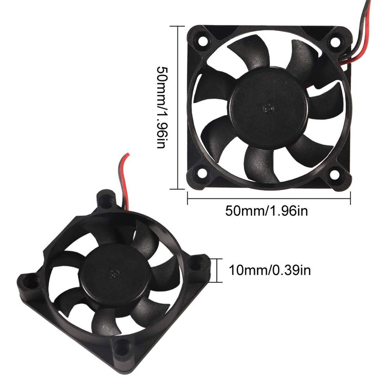50mm Fan 5V USB Brushless DC Cooling Fan, 4 Pack Speed 4200 RPM Fan for Small Appliances Series Replacement (4 PCS 5010 5V USB) 4PCS 5V USB(5010)
