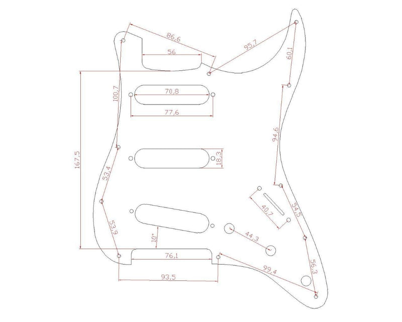 KAISH Aged White Loaded Electric Guitar Pickguard Prewired Pickguard with Wilkinson Pickups for Fender Strat Made In USA or Mexico