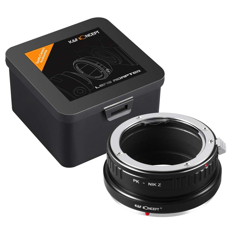 K&F Concept Lens Mount Adapter for Pentax PK Munt Lens to Nikon Z6 Z7 Camera PK-NIK Z