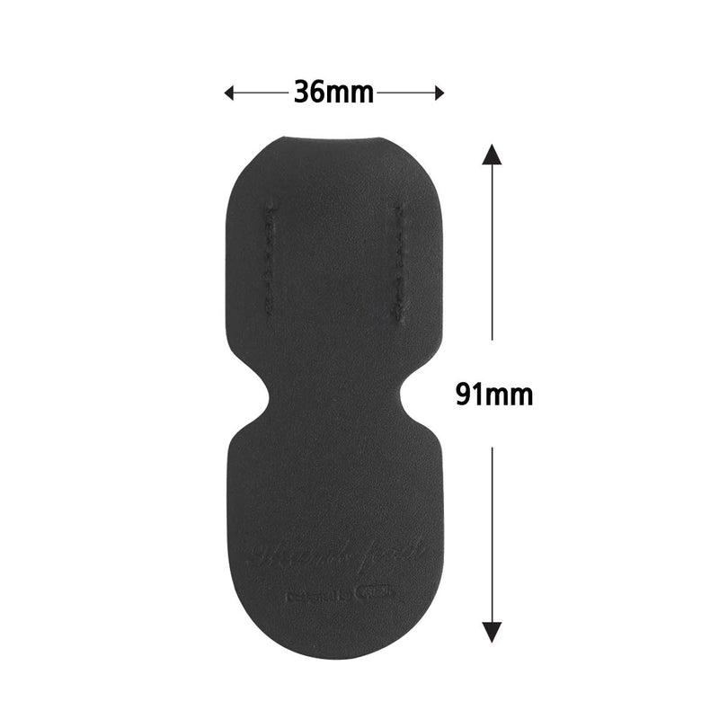 CIELmusic Saxophone Thumb Rest Cushion, Saxophone Thumb Pad, Saxophone Thumb Protector, Alto/Tenor Saxophone, Soft Durable Leather, Handmade, black