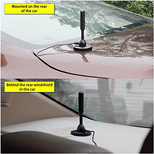 Car Magnet Antenna Universal Magnetic Am Fm Antenna for Radio Car Home 16ft Long 75Ohm with Magnetic Base Antenna