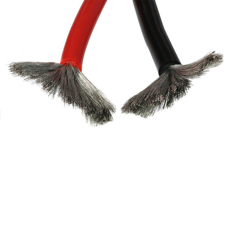 BNTECHGO 6 Gauge Silicone Wire 5 ft Red and 5 ft Black Flexible 6 AWG 3200 Strands of 0.08mm tinned Copper Wire 6 AWG silicone wire 2 Colors Each 5ft