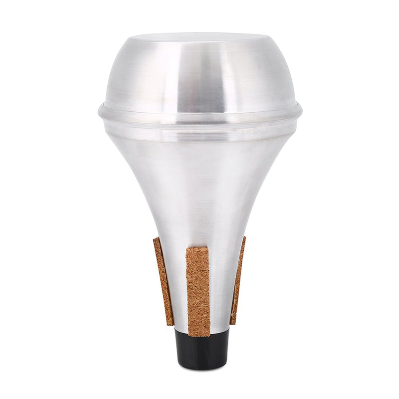 Trumpet Mute, Cork Strips Aluminum Alloy Practice Trumpet Cornet Mute Silencer Instrument Accessory
