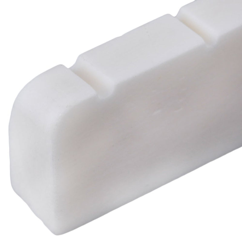 BQLZR White Buffalo Bone Bridge Saddle and 50mm Slotted Nut Set for Classical Guitar