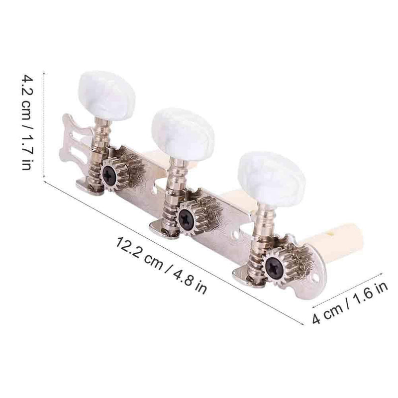 Guitar Machine Heads, Classical Guitar Tuning Peg Tuner Silver