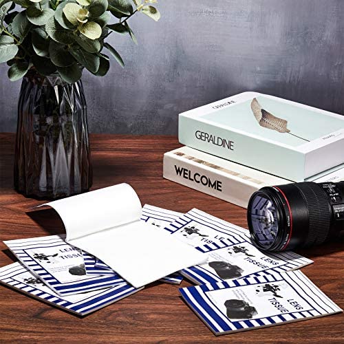 500 Pieces Lens Cleaning Paper Tissue and 2 Double Sided Cleaning Cloth-Lens Cleaning Paper for Camera Lenses, Microscopes, Computer Screens, Magnifiers, Glasses, 10 Booklets