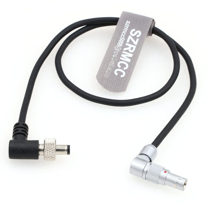 SZRMCC Rotatable Right Angle 2 Pin to Locking DC Plug Power Cable for Z CAM E2-S6 E2-F6 E2-F8 Flagship Camera to Atomos Shogun Ninja V Monitor Video Devices Pix-E7 Pix-E5 Right Angle Locking DC