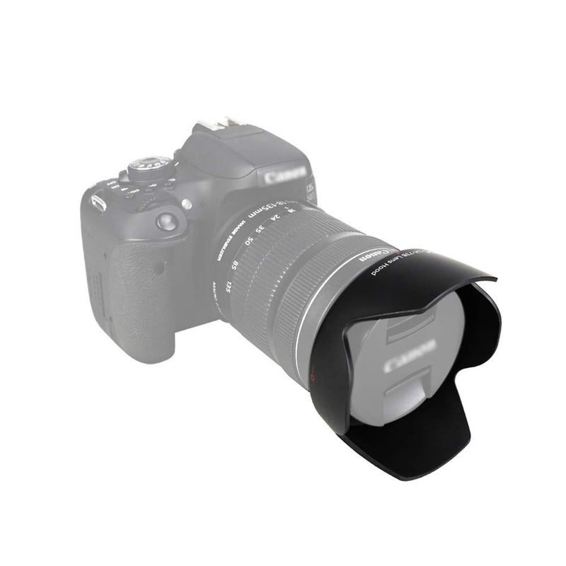 JJC Bayonet Dedicated Lens Hood for Canon EF-S 17-85mm f/4-5.6 is USM, EF-S 18-135mm f/3.5-5.6 is STM, EF-S 18-135mm f/3.5-5.6 is Lens, Replaces Canon EW-73B OEM Lens Hood