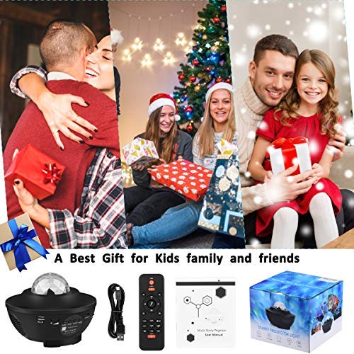 [AUSTRALIA] - Star Projector,Night Light Projector Galaxy 3 in 1,Star Light Projector with LED Nebula Cloud,Star Projector with Remote Control and Music Player,Star Projector for Ceiling/Bedroom/Kids/Adult/Party 
