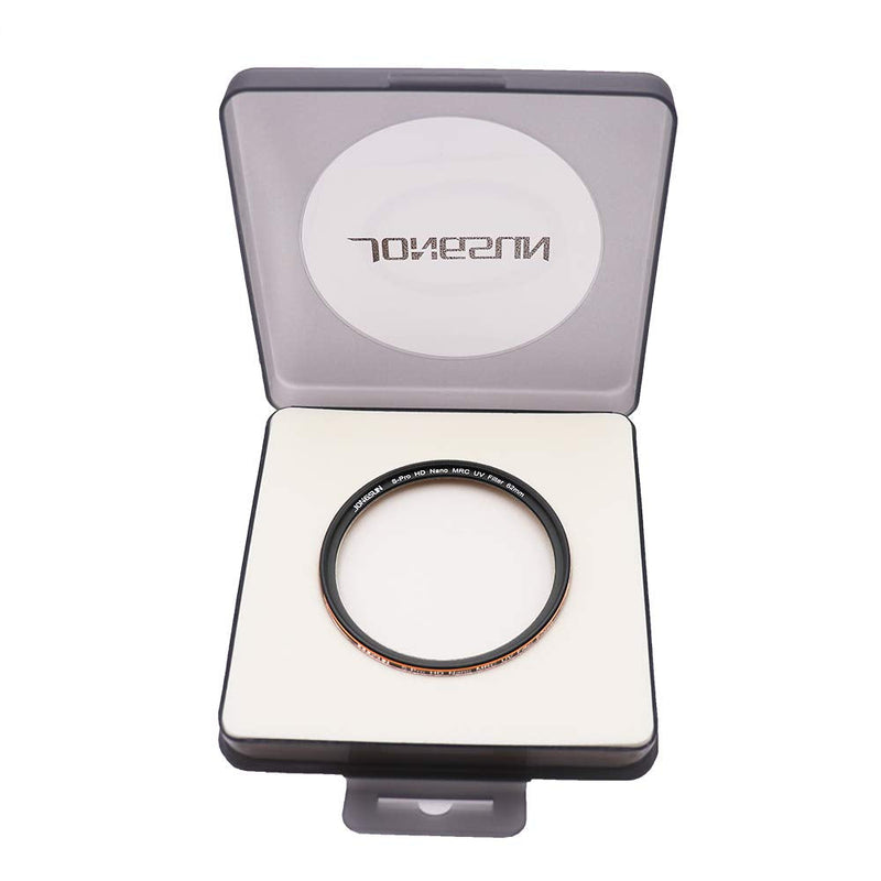 JONGSUN 62mm UV Filter, Camera Ultraviolet Protection Filter, 16 Layers Multicoated, Schott B270