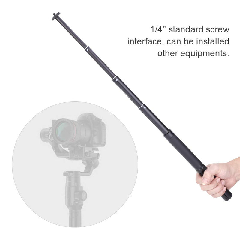 Extendable Stick, Metal Tripod Extension Rod Support Bracket Set 1/4'' Standard for OSMO Mobile 3 Handheld Ballhead Stabilizer