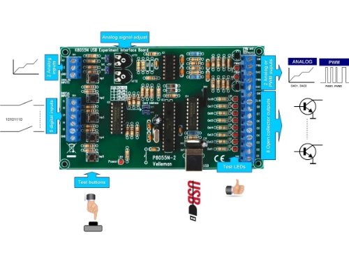 Velleman K8055N USB Experiment Interface Board (New Vers.)