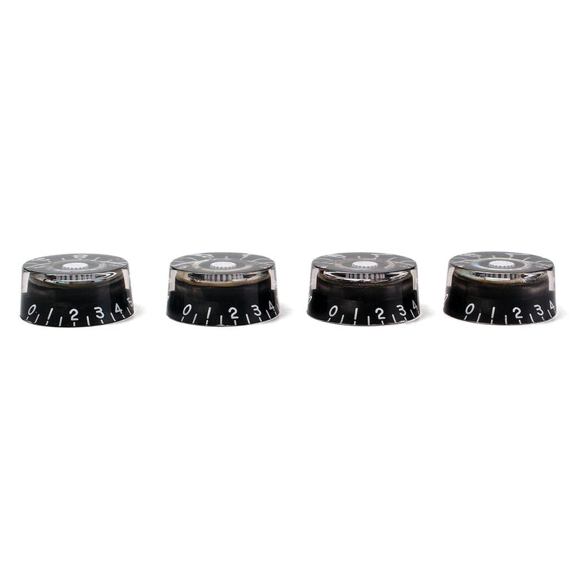 Alnicov Guitar Contral Knobs,Speed Knob Electric Guitar Tone Volume Control Knob 4 Pack(Black)