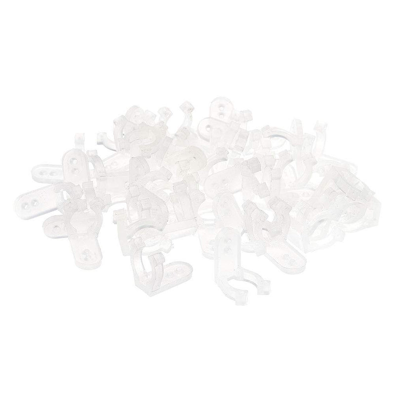 [AUSTRALIA] - DELight 100pcs 1/2" 13mm Clear PVC LED Rope Light Holder Wall Mounting Clips Accessories Acc Standard Size 2 Pack 