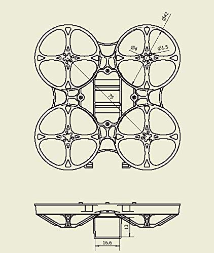 (2pcs) Happymodel Mobula7 V3 Frame 75mm Micro FPV Racing Quadcopter Frame for mobula7 hd Indoor brushless cinewhoop Racing Drone Happymodel 0703/0802/0803 Motor Crazybee F3, Beecore BL