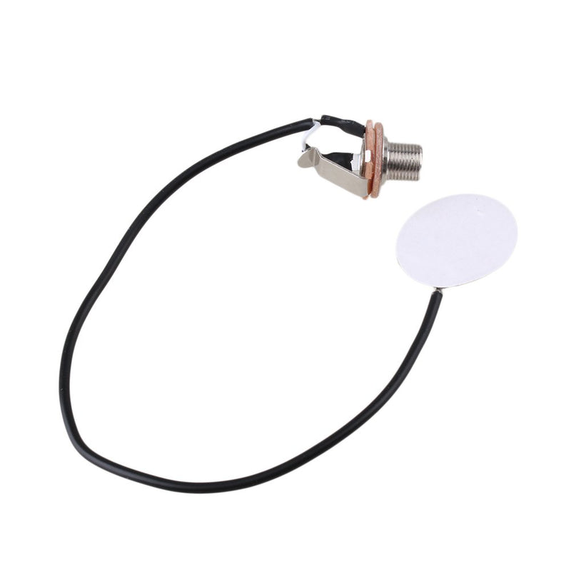 lovermusic lovermusic Piezo Transducer Microphone Pickup Jack Mic Contact Replacement for Guitar DIY