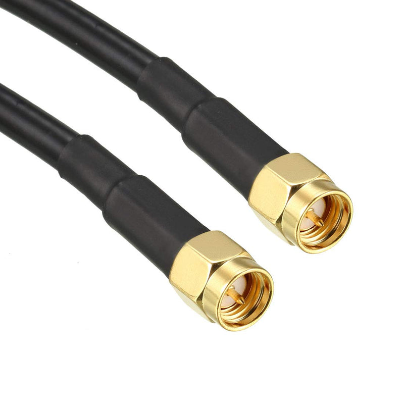 [AUSTRALIA] - uxcell Antenna Extension Cable SMA Male to SMA Male Coaxial Cable RG58 50 Ohm 6 ft 2pcs 6 Feet 