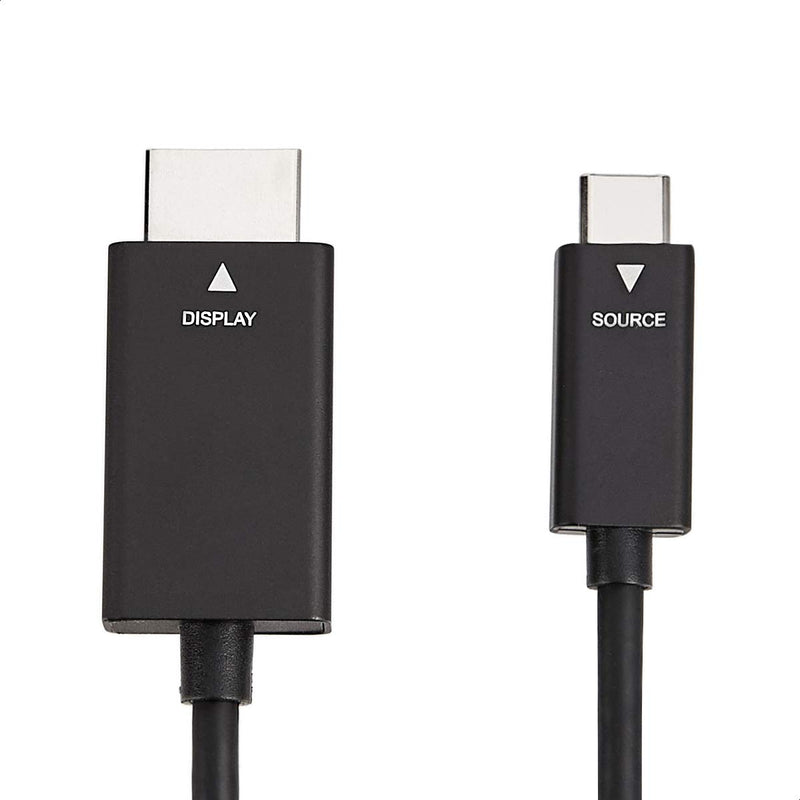 Amazon Basics Premium Aluminum USB-C to HDMI Cable Adapter (Thunderbolt 3 Compatible) 4K@60Hz - 6-Foot