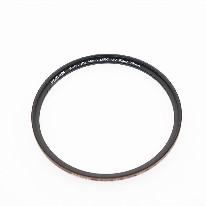 JONGSUN 72mm UV Filter, S-Pro HD Nano MRC16 Camera Ultraviolet Protection Filter, 16 Layers Multicoated, Schott B270, Ultra-Slim, Lens Cloth Kit