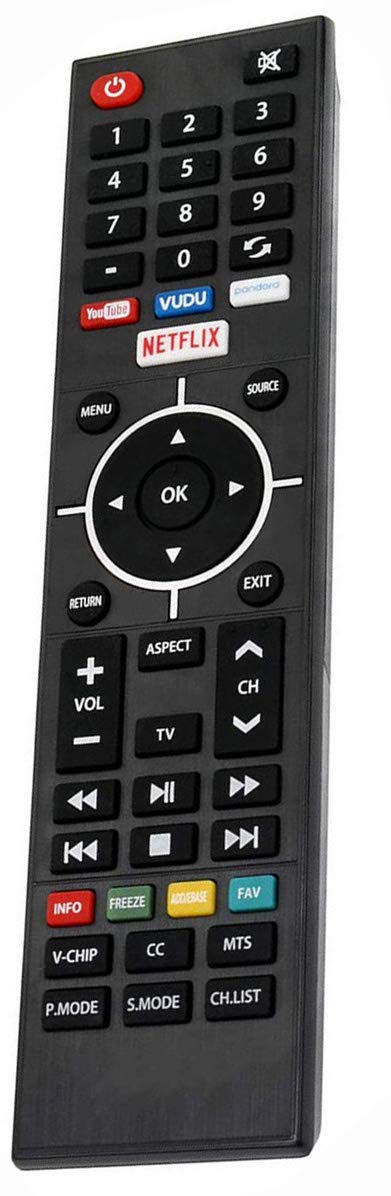 New Remote Control fit for Westinghouse LED Smart UHD 4K TV WD40FB2530, WE50UB4417, WE55UB4417, WE55UDT108 with Netflix, YouTube, VUDU, Pandora Hotkeys