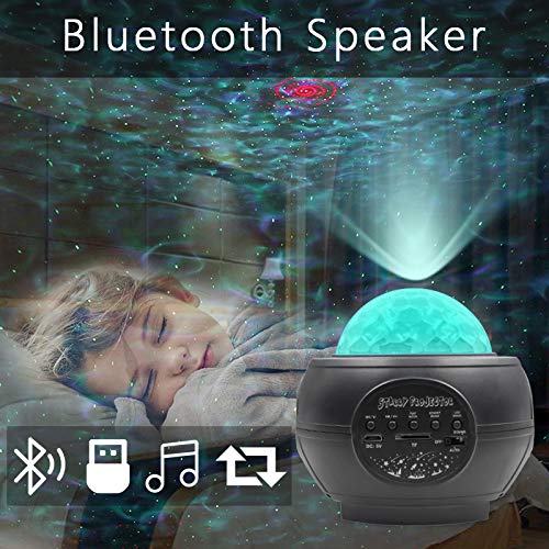 [AUSTRALIA] - Star Night Light Projector for Kids, Yora LED Laser Lights with Nebula Cloud Ocean Wave for Bedroom Night Lights Ambiance No-Rechargeable 