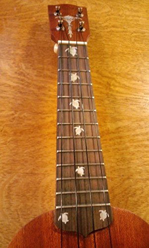 Inlay Sticker Fret Markers for Ukuleles - Sea Turtles/Honus (2 Colours Set) White Pearl & Abalone Blue