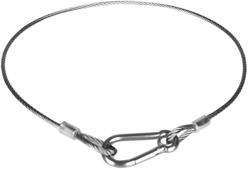 MOUNTAIN_ARK Safety Security 110 Pound 25.5" Stainless Steel Cables for Stage Lighting (Silver 20 Pack) (TS-WB11-T20)