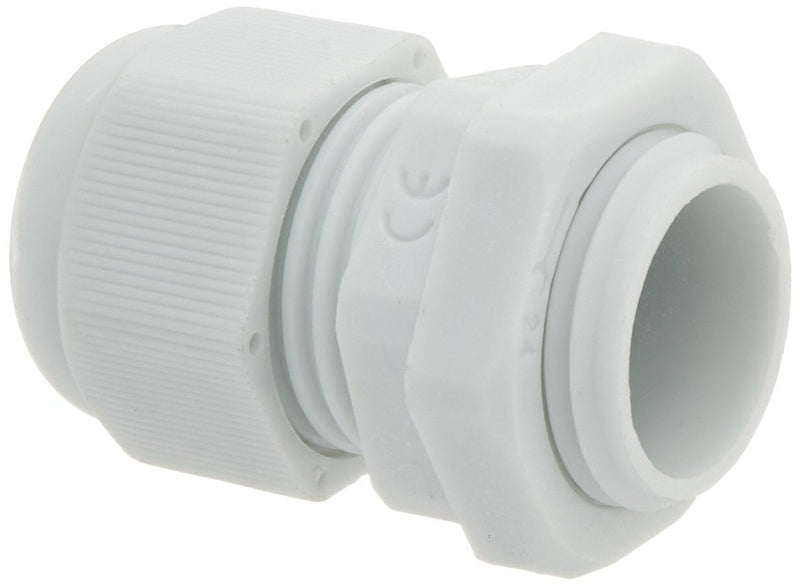White Plastic PG11 Strain Relief Cord Grip Cable Glands for 5-10mm Dia Cable 20PCS (PG11, White)