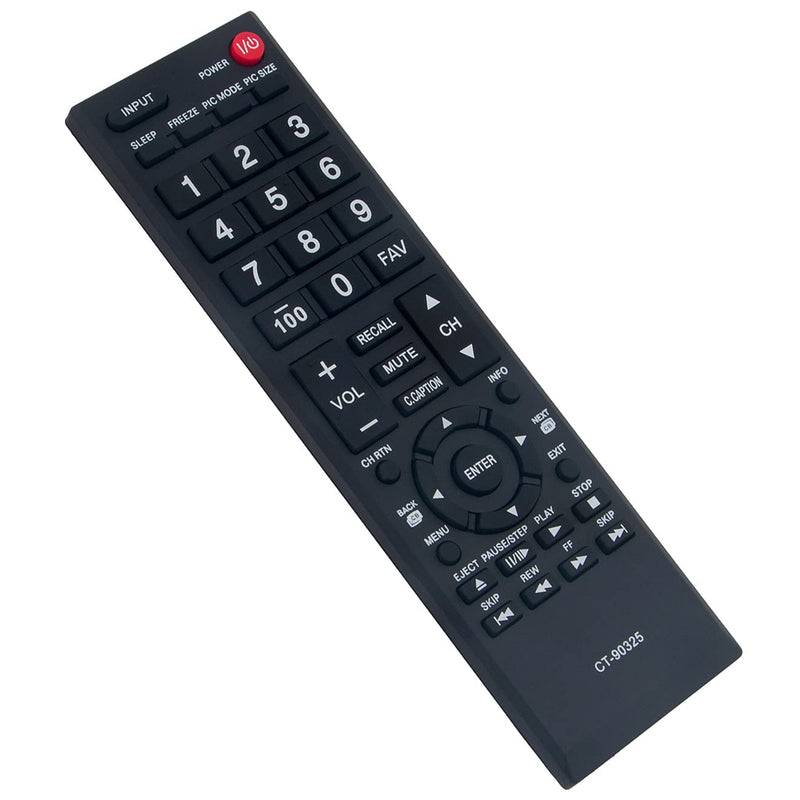 New CT-90325 CT90325 Replace Remote Control fit for Toshiba TV 19AV600 19AV600U 19AV600UZ 37E20U 39L1350U 39L22U 40L5200 40L5200U 50L2400 55S41U 65HT2U