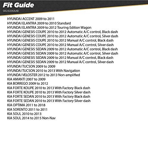 Scosche KAAB Compatible with 2006-Up Select Kia / Hyundai Antenna Adapter Standard Packaging