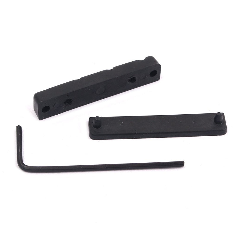 Alnicov Adjustable POM Nut for 4 Strings Bass Guitar,Black